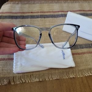 Blue Stoggles Eye Protection Glasses with Case